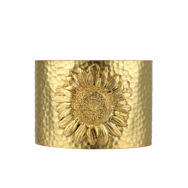 Bangle made from brass, goldplated